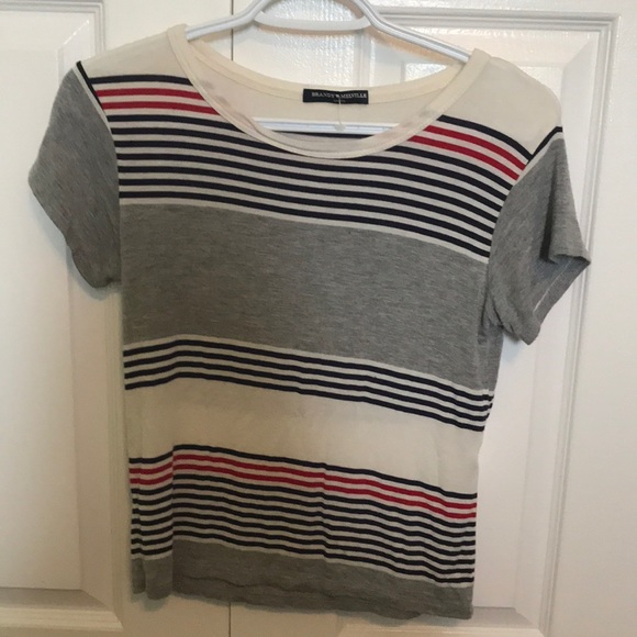 Brandy Melville Blocked Stripped T - Picture 1 of 2